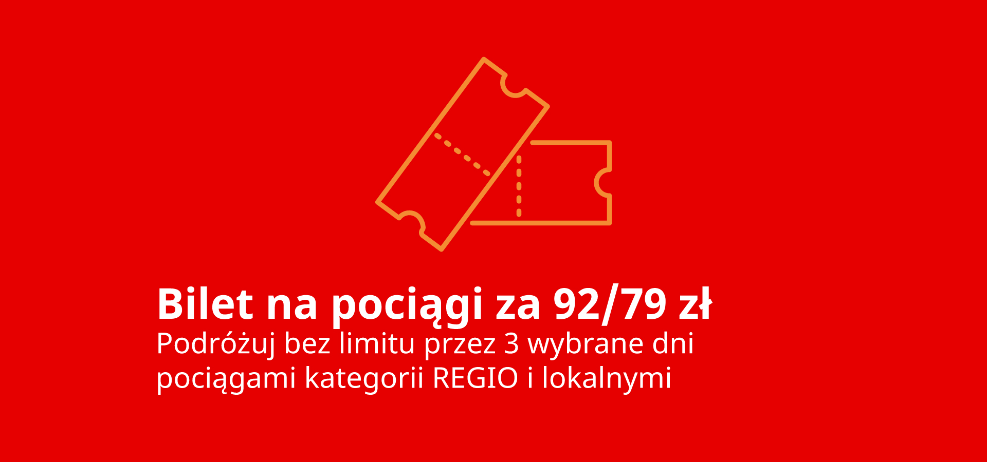 REGIOkarnet - jeden bilet na podróże po całej Polsce. Trzy dni bez ograniczeń!