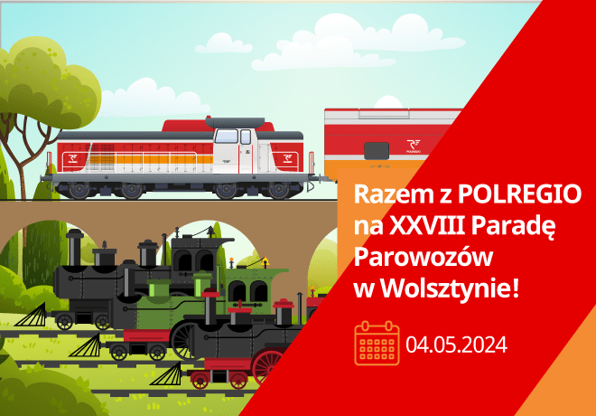 Pociągiem POLREGIO na Paradę Parowozów 2024!