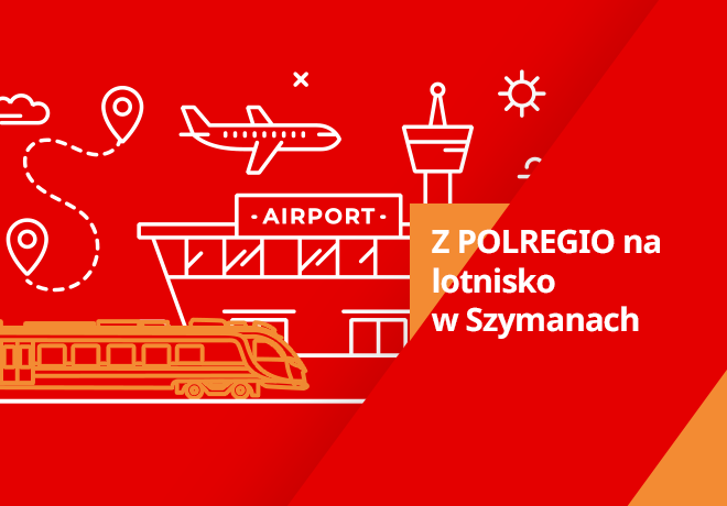 Pociągiem na lotnisko w Szymanach szybko i tanio 