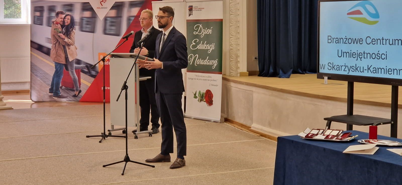 Otwarcie Branżowego Centrum Umiejętności w Skarżysku-Kamiennej - przemawia prezes POLREGIO Krzysztof Pietrzykowski