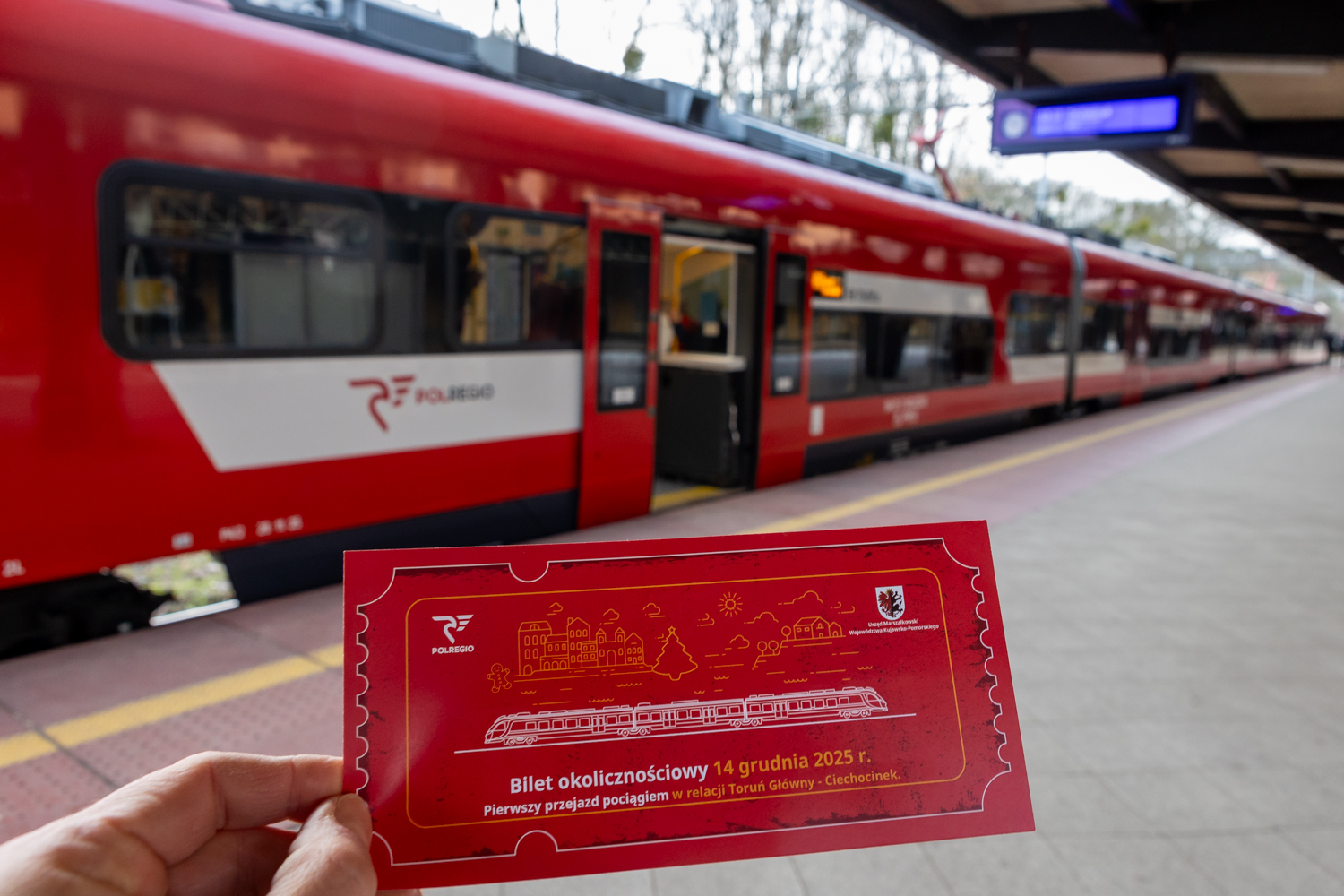 Kolej wraca do Ciechocinka. Fot. Mikołaj Kuras dla UMWKP