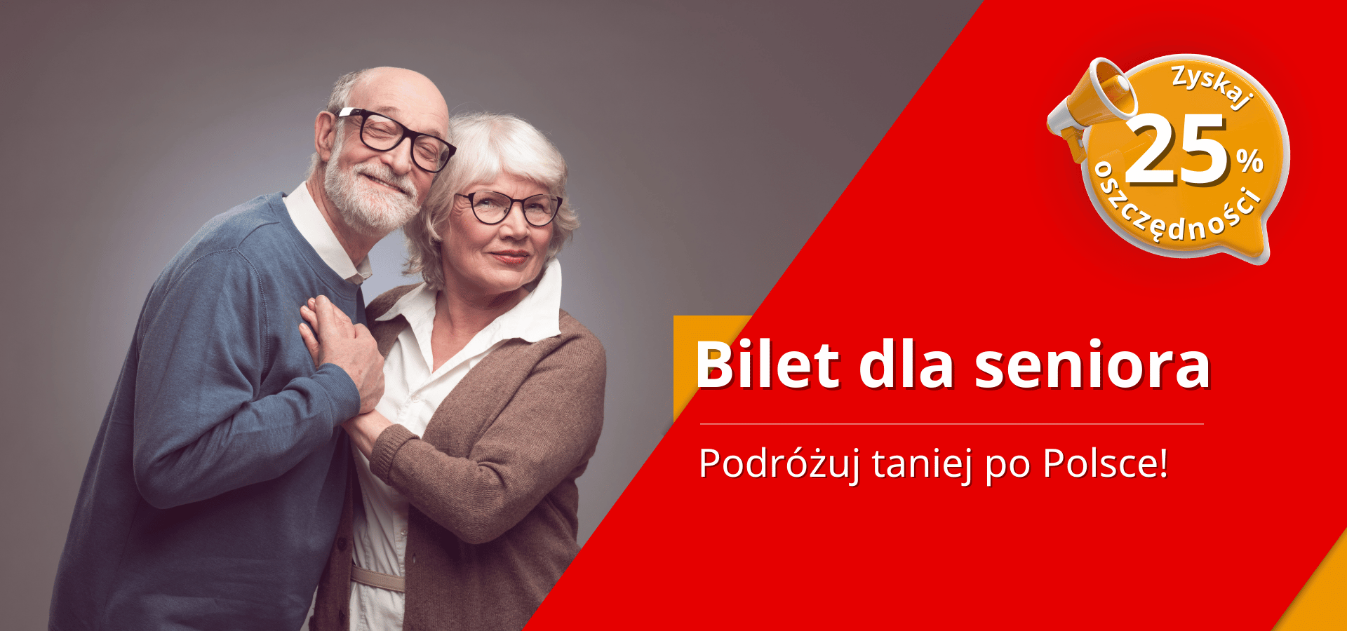 Ukończyłeś 60 lat i ciągle marzysz o wielkich i tanich podróżach? Oferta "REGIO Senior" jest dla Ciebie!