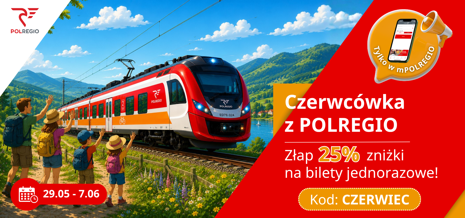 Jeszcze tańsze podróżowanie z POLREGIO!