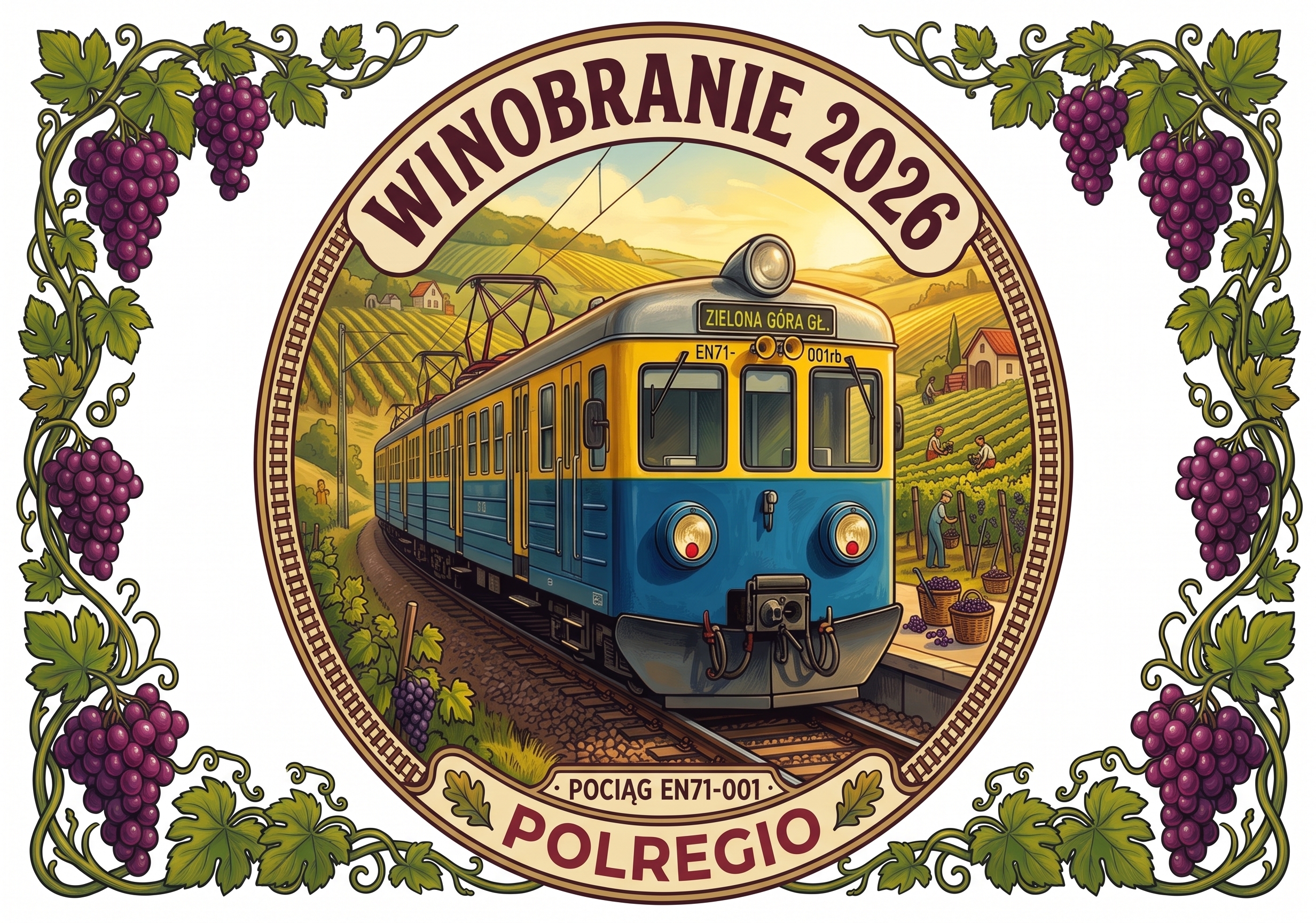 Winobranie 2026 z EN71-001. Wyrusz do Zielonej Góry pociągiem z duszą