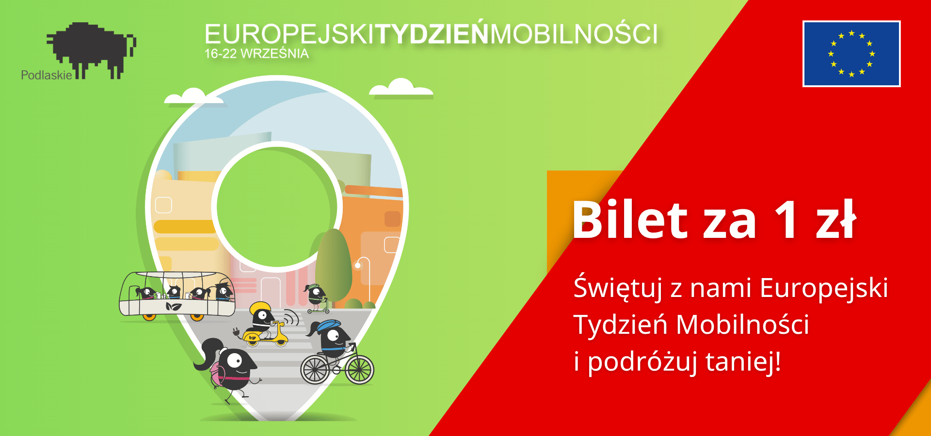 Dzień bez Samochodu w POLREGIO na Podlasiu