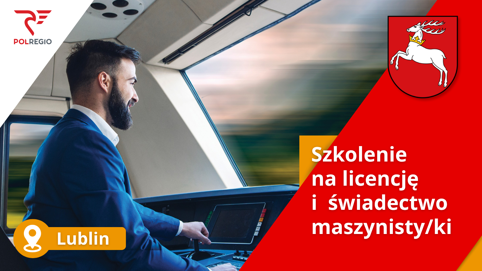 POLREGIO Lubelski Zakład w Lublinie ogłasza nabór na szkolenie przygotowujące do uzyskania licencji i świadectwa maszynisty/ki